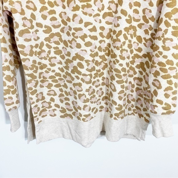Aerie XS Leopard Crewneck Sweatshirt Cotton‎ - Picture 4 of 11